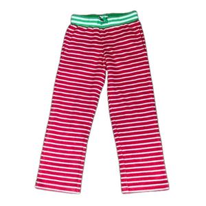Mini Boden 8 Swim Toweling Terry Pants Red White Stripes Side and Back Pockets
